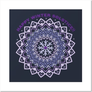 Winter Solstice Mandala Posters and Art